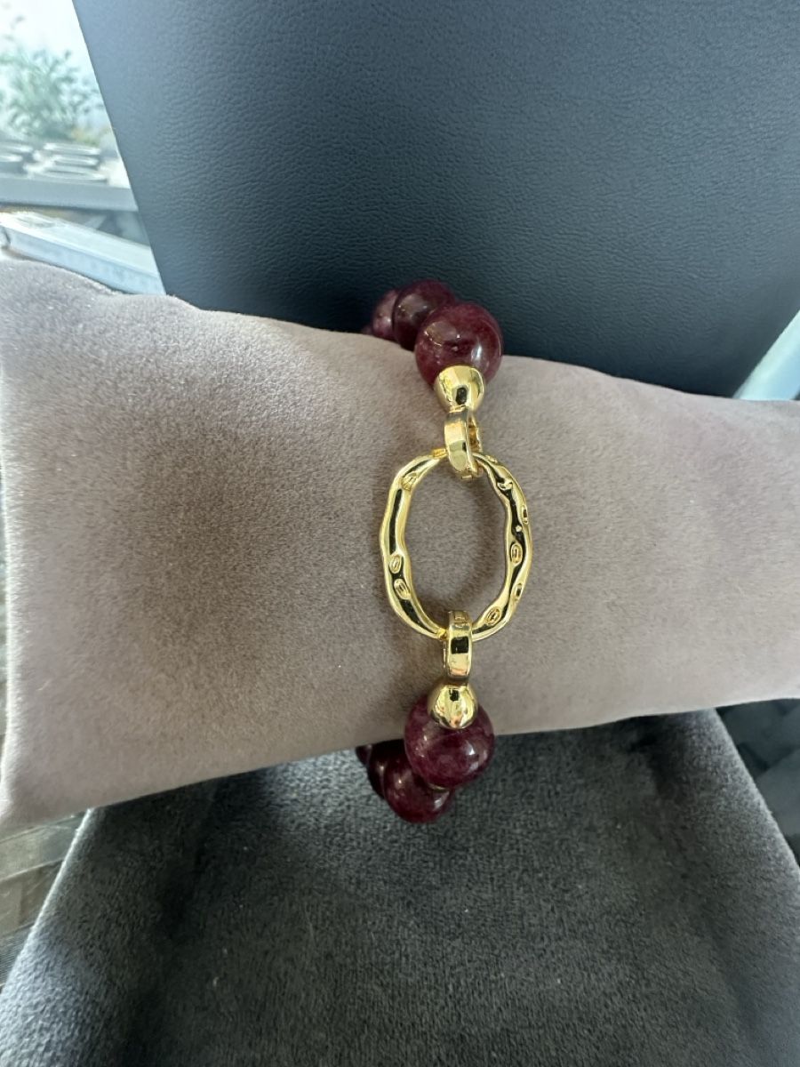 Bracciali & Braccialetti: Armband mit Granat Rodolith  – Nuovo e nell'imballaggio originale da Kriens venduto da Hortensie6 2