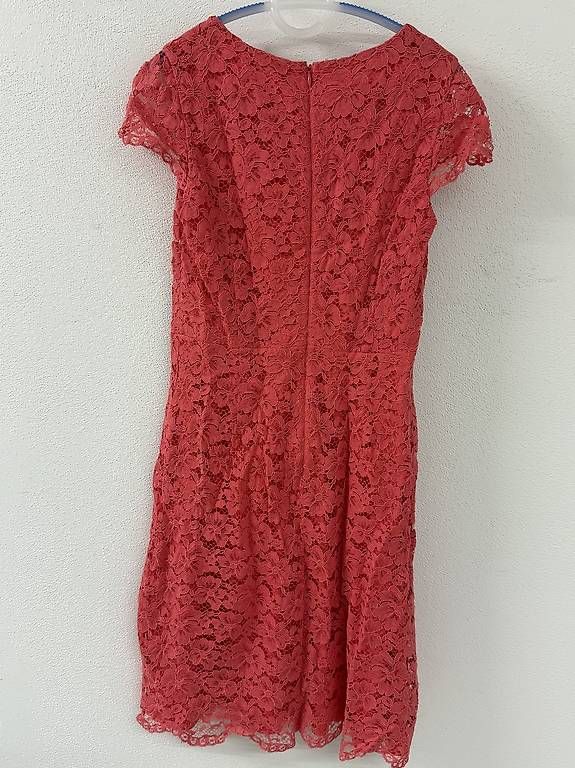 Vestiti: Coralfarbenes Spitzenkleid, Gr 40 – Usato da Zürich venduto da mel_v8qp 2