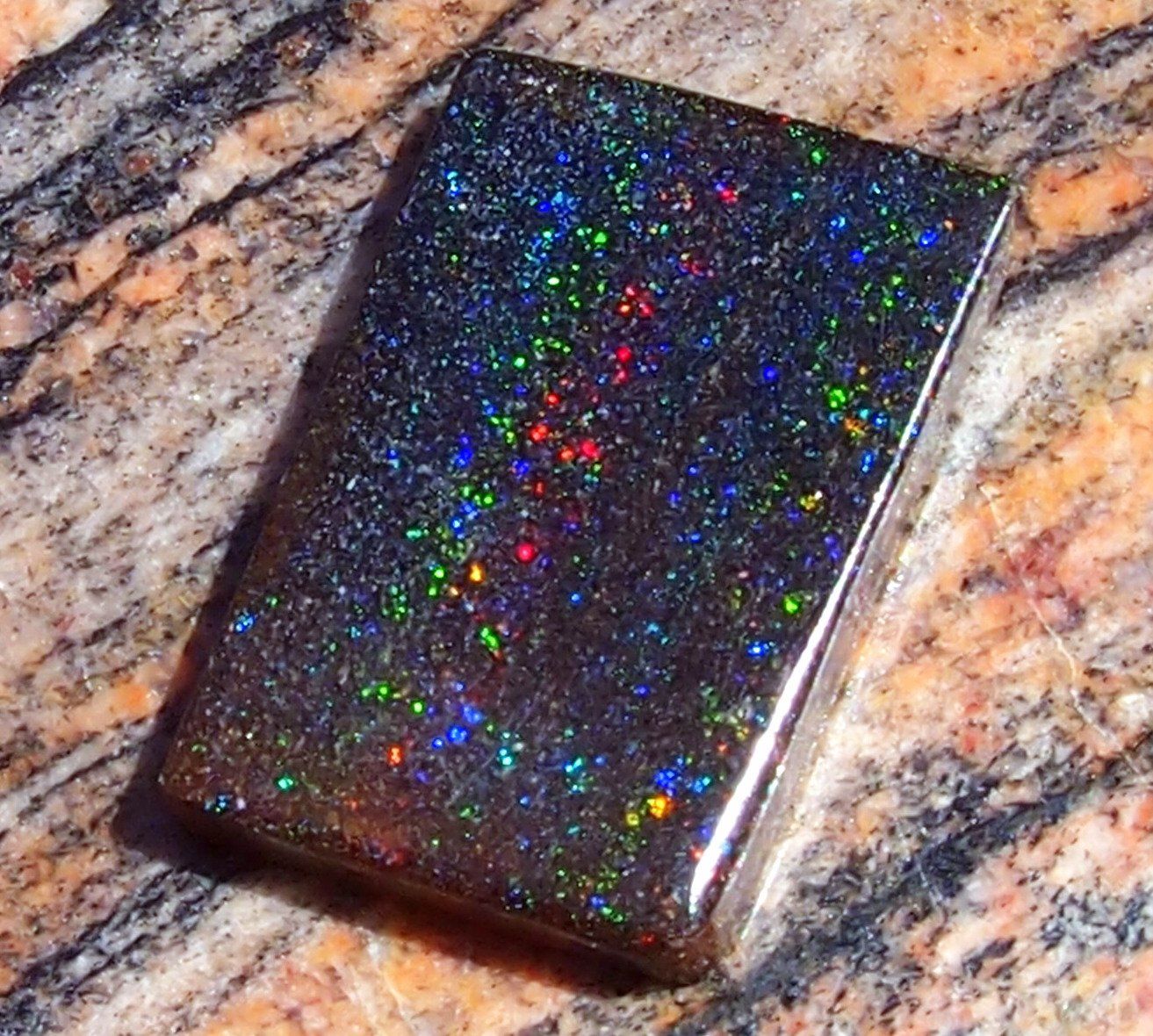 Pietre preziose: 51,2 CT. Andamooka-Opal. selten starke Farbfunken – Nuovo e nell'imballaggio originale da Reinach BL venduto da Marcopal 9