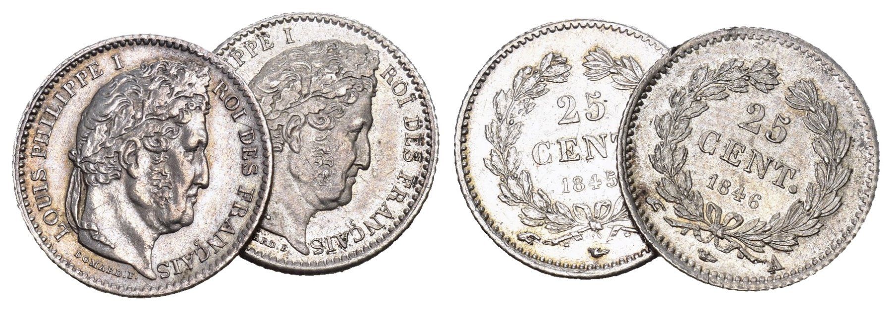 Tutti le monete: Frankreich 1845-1846 – Usato da Bern venduto da numismatictops