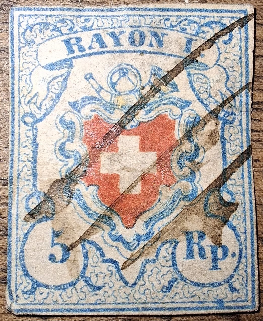 Alle Briefmarken: Rayon 17II Typ 28 C1 - LO Kat. 200.- – Gebraucht aus Balgach von SIMEON27