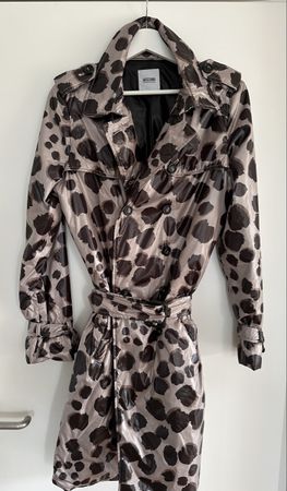 Moschino Trenchcoat Animal-Print NEU