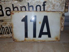 Eisenbahn Emailschild 11A
