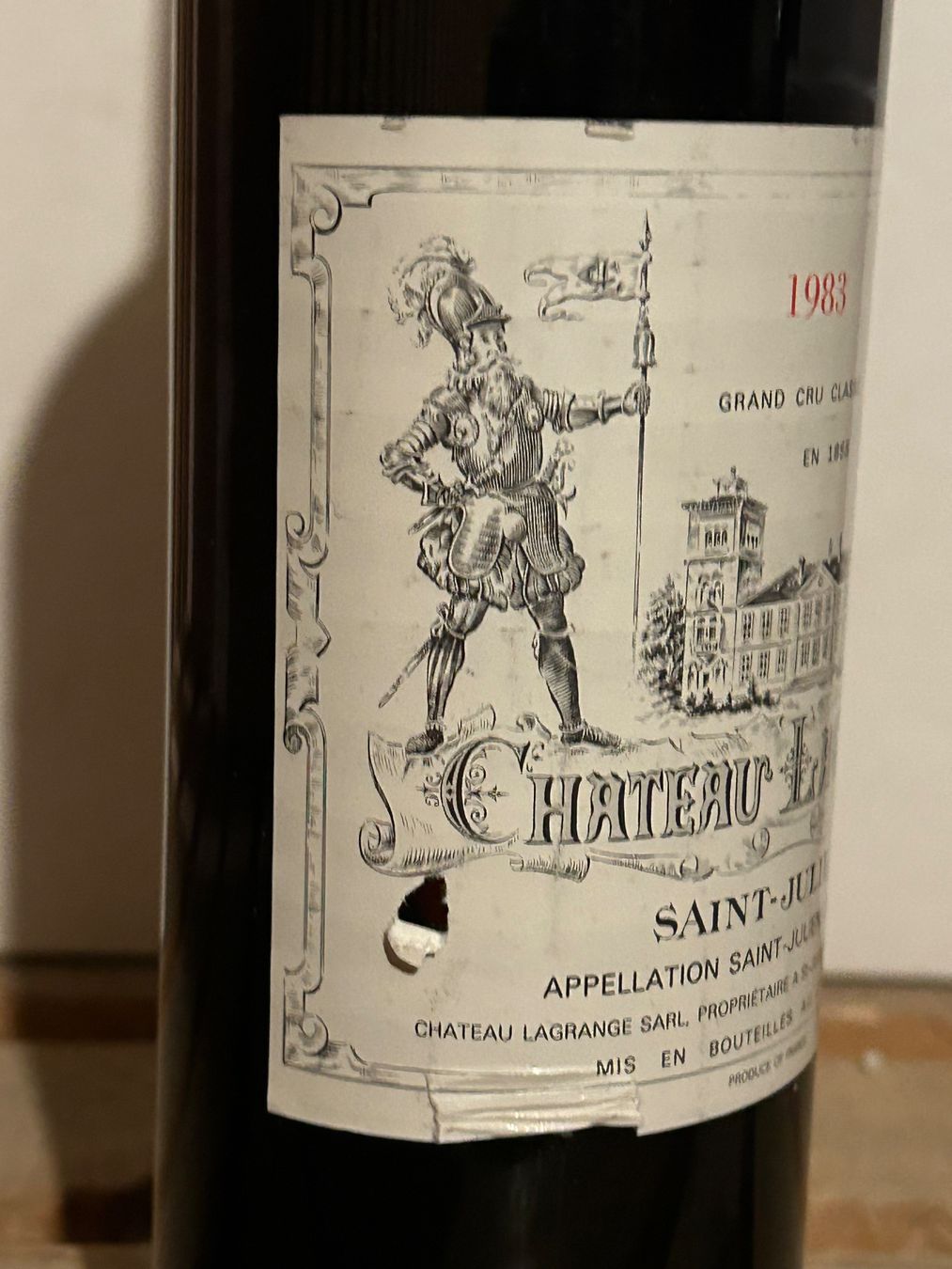 Vino: SUPERBE Château Lagrange 1983 Saint-Julien – Nuovo (secondo la descrizione) da Roche VD venduto da avediscipule 2