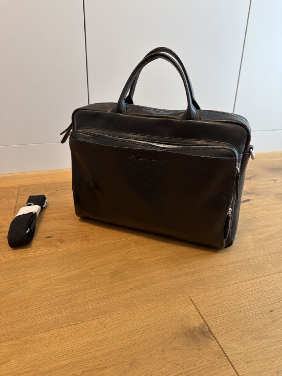 Valises & Sacs: Leder Laptoptasche Schwarz I Strellson – D'occasion à St. Gallen par Janeli. 1