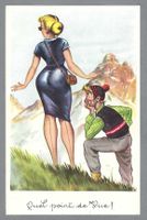 1957 (GESCHR. ABER UNGELAUFEN), JUX PIN UP