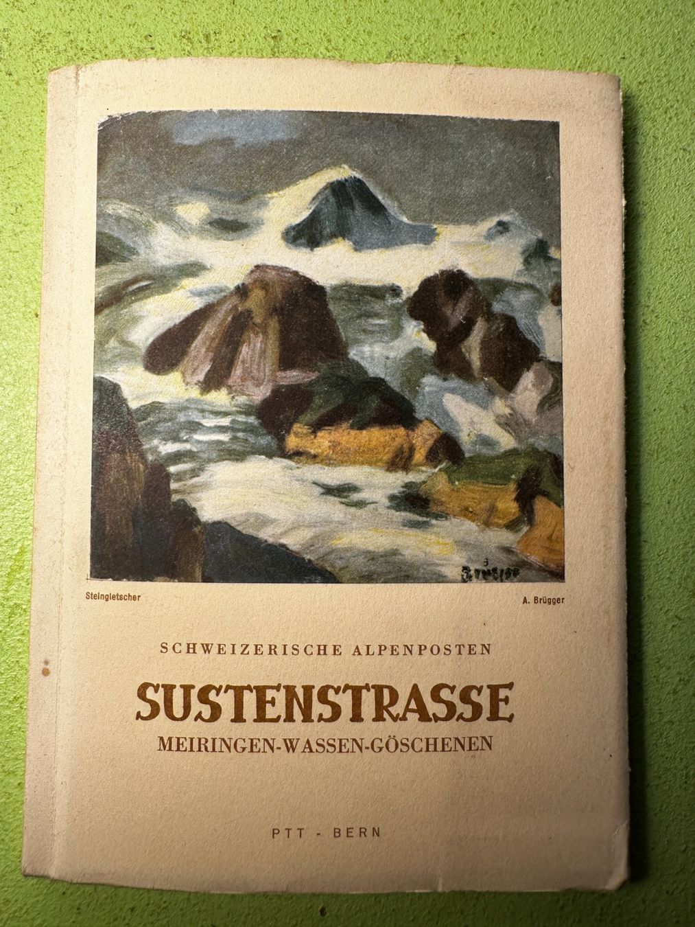 Landkarten & Atlanten: Schweizerische Alpenposten: Sustenstrasse. – Gebraucht aus Zürich von allp