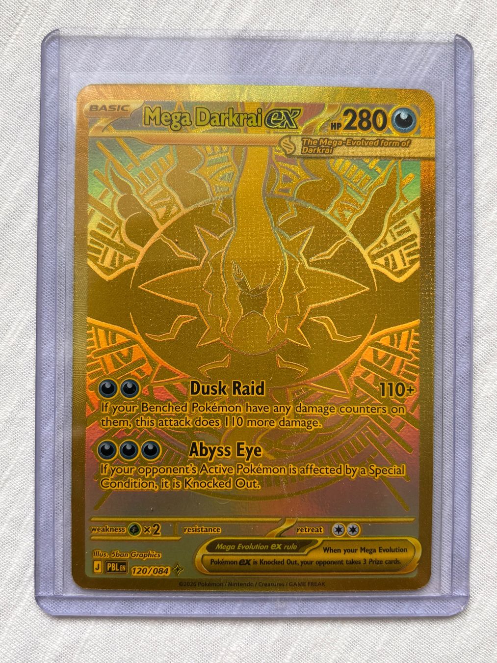 Pokémon Carte collezionabili: Mega Darkrai EX Gold 120/084 – Usato da Bern venduto da Jamaicus 6