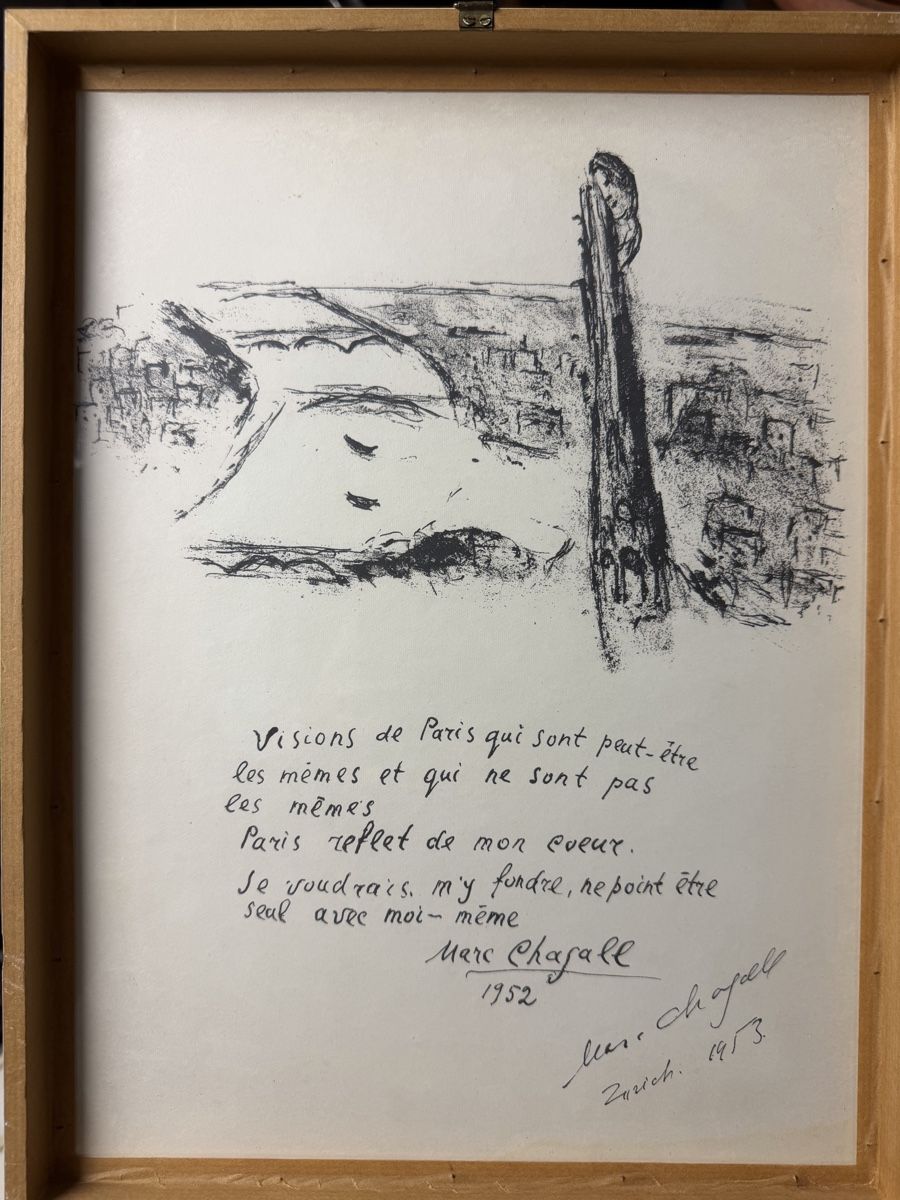 Grafica & Litografie: Original Marc Chagall, 1952, zusätzlich Handsigniert – Usato da Horn venduto da HanSolo. 1