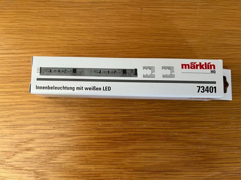 Märklin H0 73401 Interior LED Lighting Kit - White Light For Model Trains, New In Original Packaging