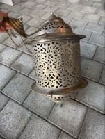 Vintage Marokkanische Laterne, Orientalische Lampe Metall