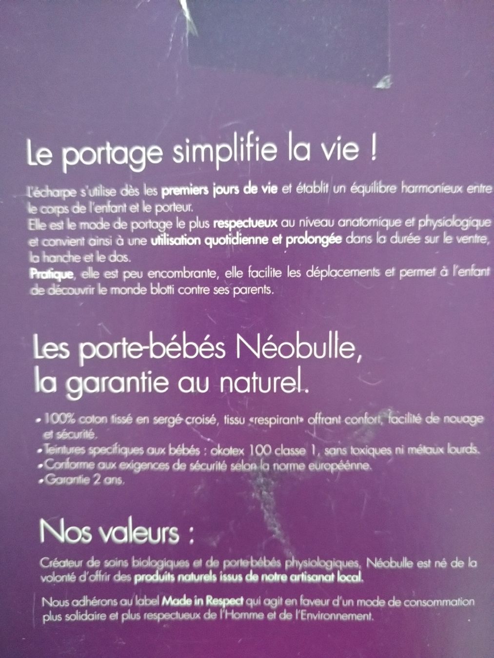 Marsupi portabebè: Echarpe de portage NeoBulle – Nuovo (secondo la descrizione) da Biel/Bienne venduto da Sliman 2
