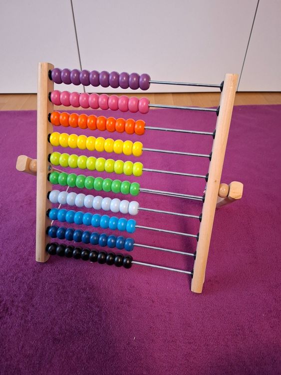 Qianly Rechenschieber 13 Stäbe - Klassisches Rechenwerkzeug Aus Holz