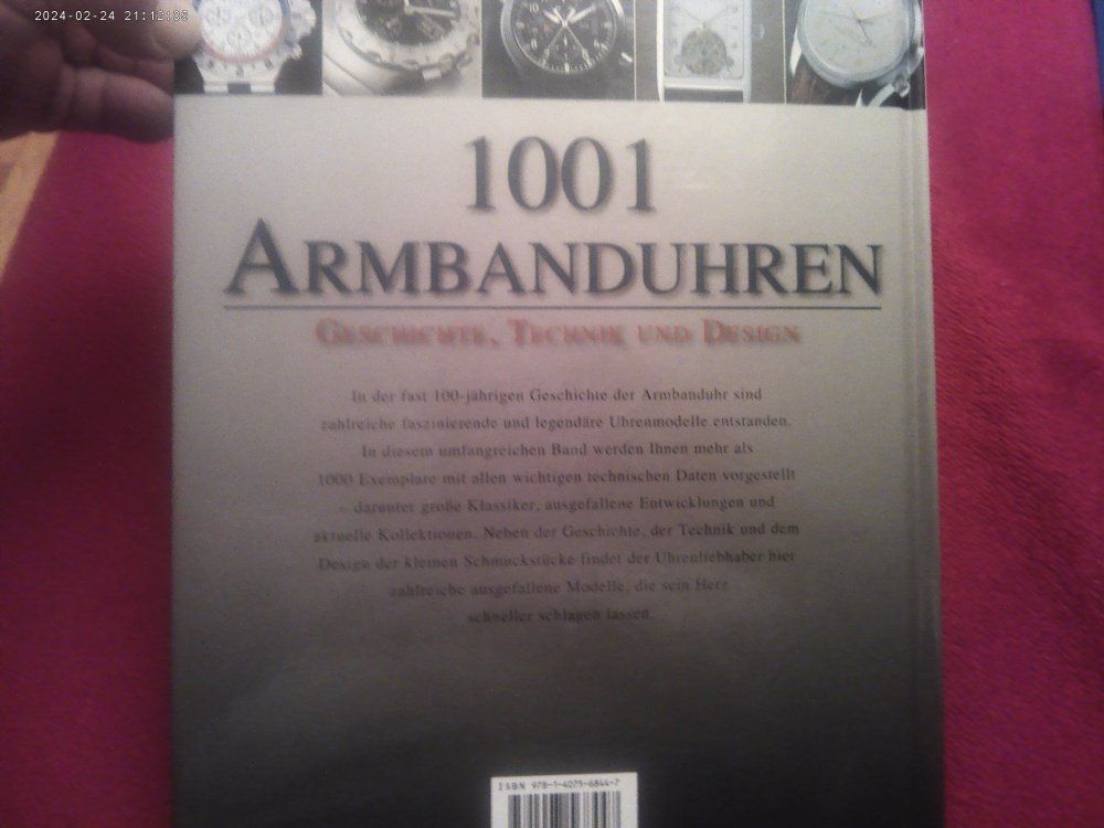 Swiss Orologi: 1001 Armbanduhren: Geschichte, Technik, Design !!!! – Usato da Volketswil venduto da nemo2000 1