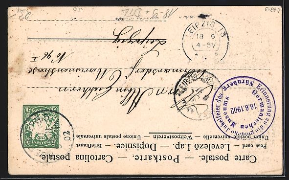 Cancelleria postale: Nürnberg, Goldene Jubelfeier des German – Usato da Berlin venduto da bartko-reher 1