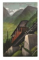 Braunwald (GL) Standseilbahn vom Tannenhof aus  Tödi um 1910