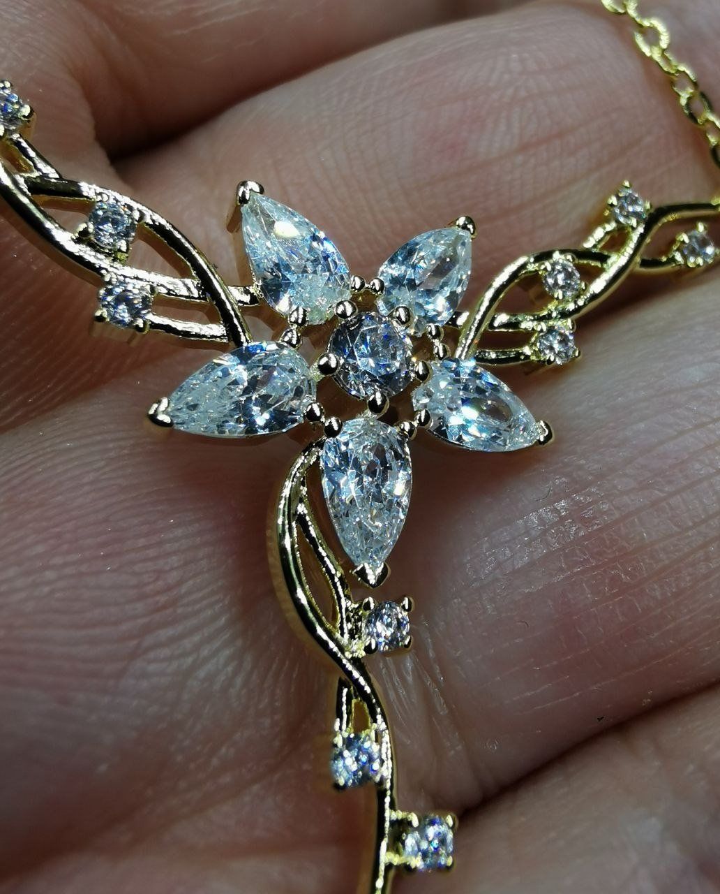 Catenine: Collier avec zircons – Nuovo e nell'imballaggio originale da Reconvilier venduto da Tsma67 4
