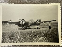 Beschädigtes Flugzeug Tupolev SB 2 Bomber Ostfront Foto 9x6
