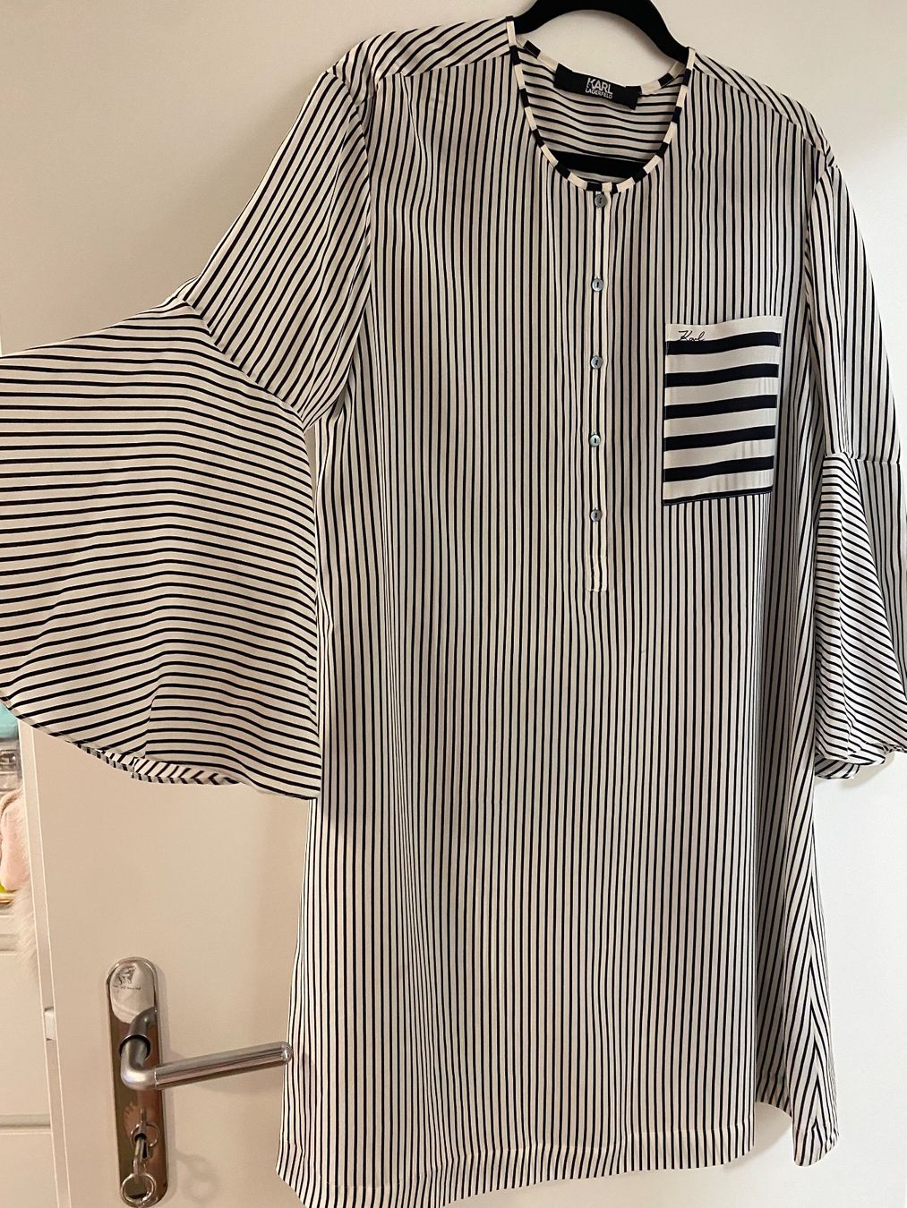 Karl Lagerfeld Vestiti: Karl Lagerfeld Seiden Kleid – Usato da Wetzikon ZH venduto da Deba26 1