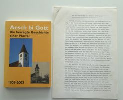 Aesch-bi-Gott Die bewegte Geschichte einer Pfarrei (kath.)