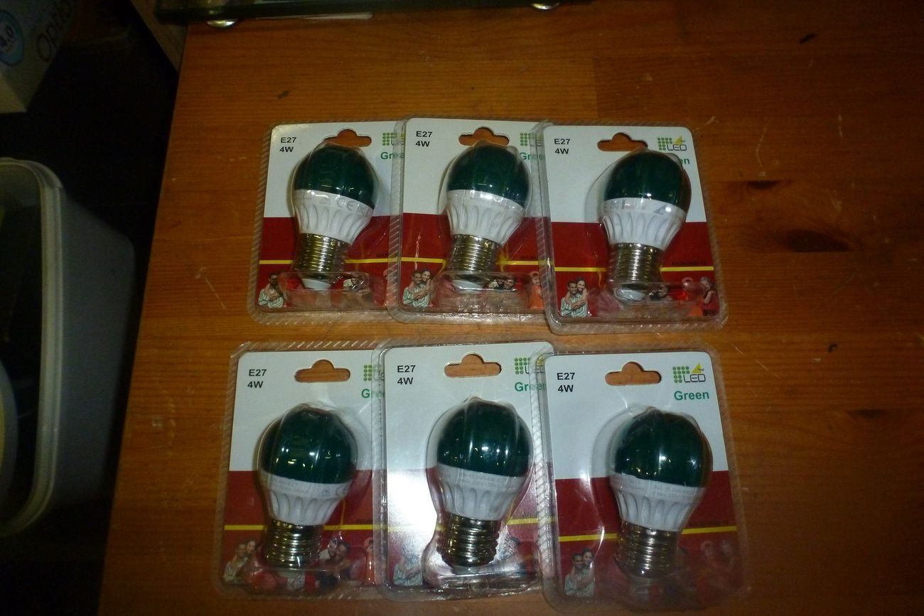Lampade: 6 Grün Lampe ** E27 ** 4W – Nuovo e nell'imballaggio originale da Emmen venduto da newcar4you 4