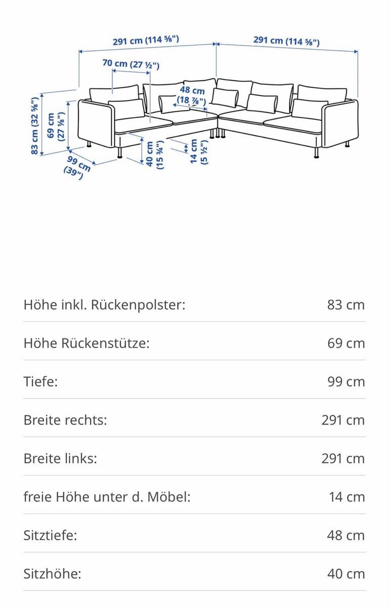 Divani: IKEA SÖDERHAMN, 6-sitziges Ecksofa, dunkelgrau – Usato da Münchenstein venduto da ann_rjg5 1