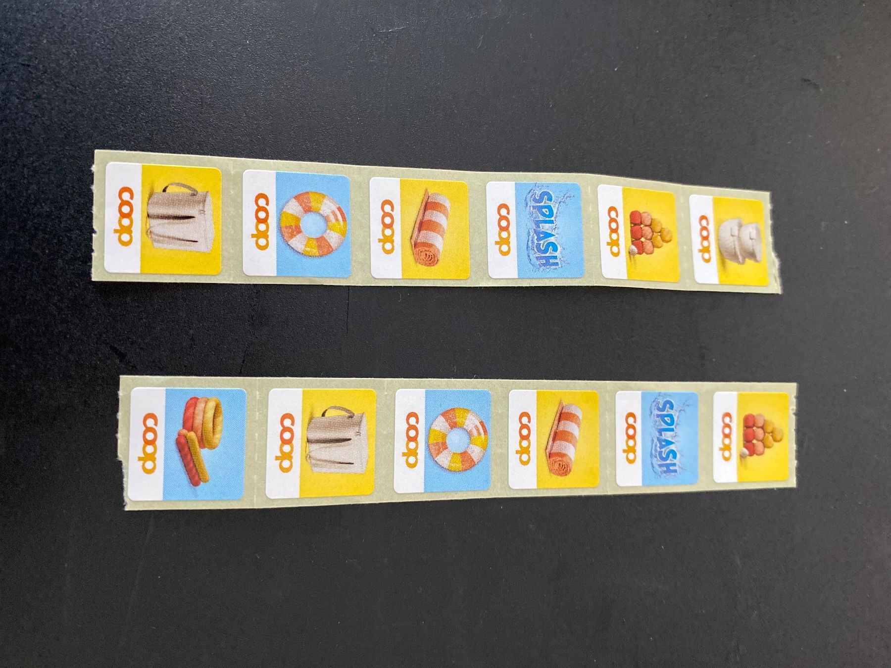 Coop Raccolte di bollini & punti: 12  Sammelmarken coop  SPLASH  SOMMER – Nuovo (secondo la descrizione) da Niederrohrdorf venduto da leni29