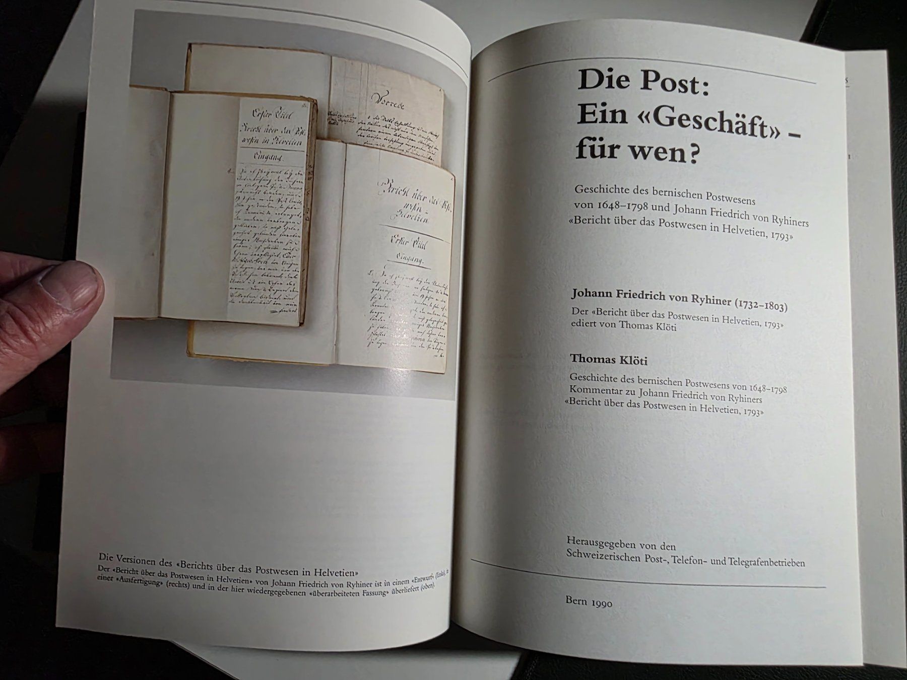 Bücher: Die Post: Ein "Geschäft" für wen? -bernisches Postwesen 1990 – Gebraucht aus Walterswil BE von Lonitti 4
