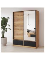 Schwebetürenschrank mit Spiegel - NEU