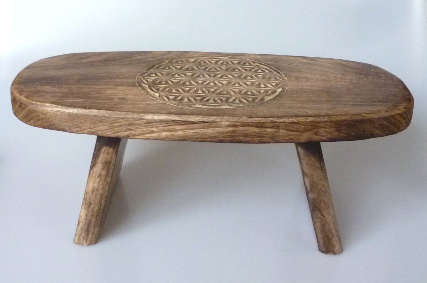 Hocker: Meditationshocker - Blume des Lebens – Neu und originalverpackt aus Mauren von Yeelen