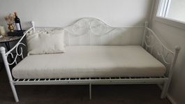 Schlafsofa Metall + Kokosmatratze