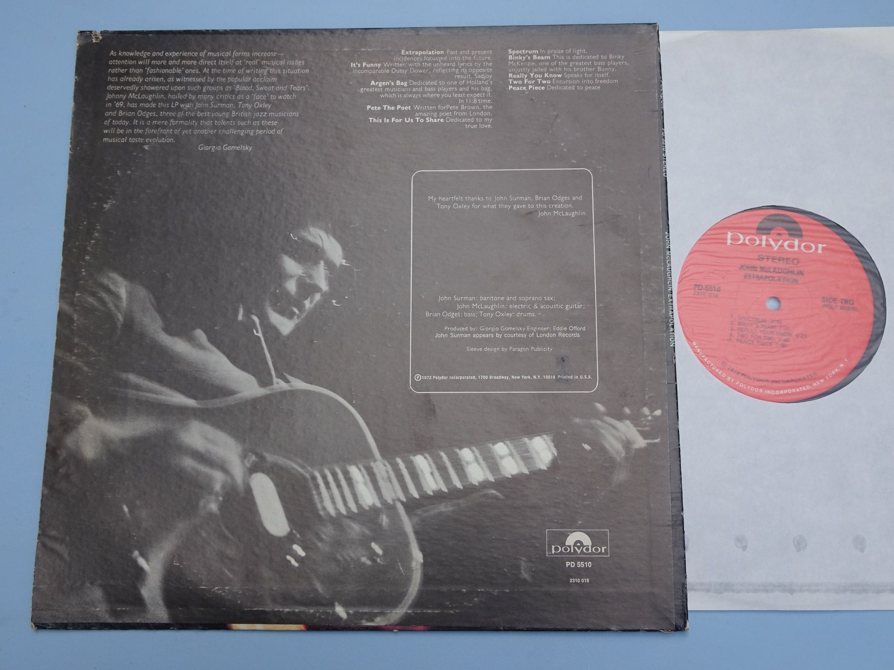 Schallplatten: John McLaughlin – Extrapolation - Polydor – Gebraucht aus Basel von  1