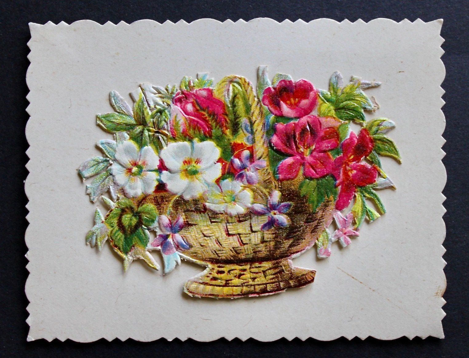 Incisioni: 4 ANDACHTSBILDER, SPITZENBILDER, UM 1900. – Usato da Grandcour venduto da Flowerstyle 6