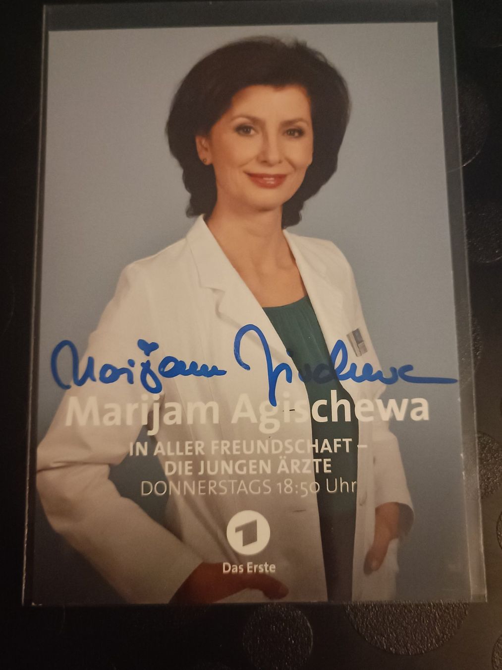 Autografi: Marijam Agischewa - handsigniet – Usato da Menziken venduto da Artographs