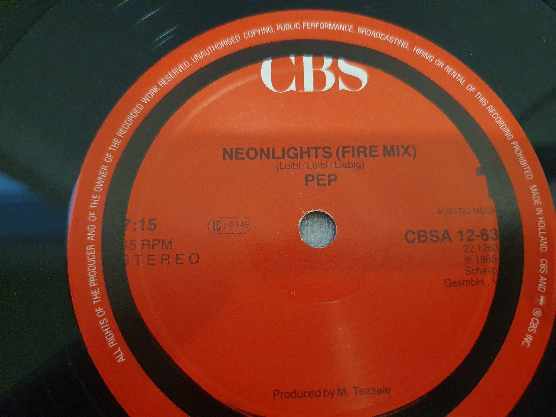 Dischi in vinile: Pep - Neon Lights (Maxi, Synth-pop) – Usato da Uster venduto da Vinyl-Leidenschaft 3
