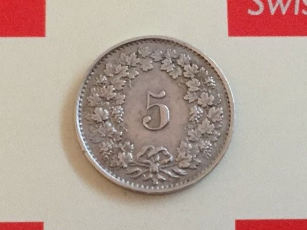 Tutti le monete: 5 Rappen 1922 ss+ – Usato da Elsau venduto da herbybay 1