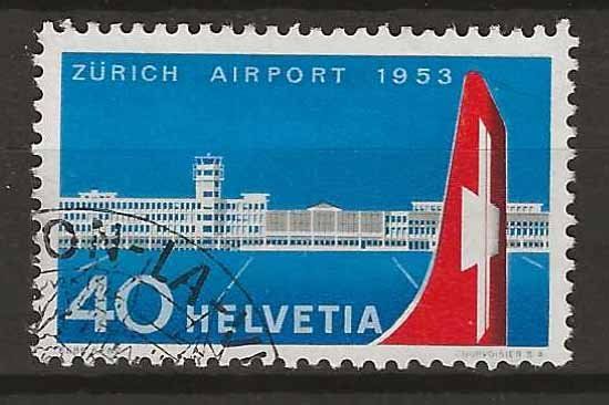 Tutti i francobolli: CH313 - Kloten 1953 obl. – Usato da Trélex venduto da Phil_Albert