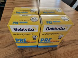 4x Bebivita Milchpulver Pre neu