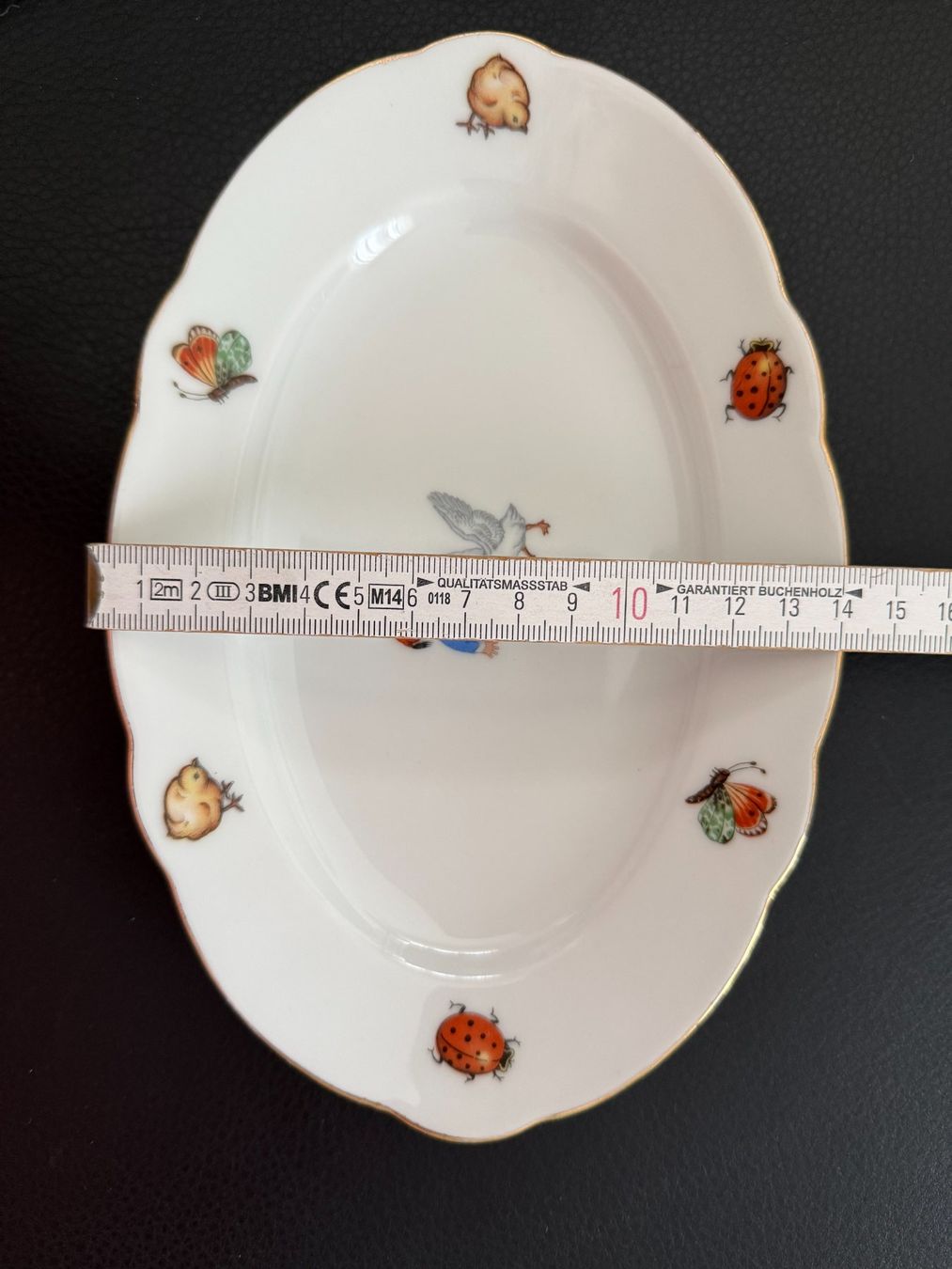 Servierplatten: antikes  Kindergeschirr  Platte  Nils  Holgersson – Gebraucht aus Subingen von ArtBead 5