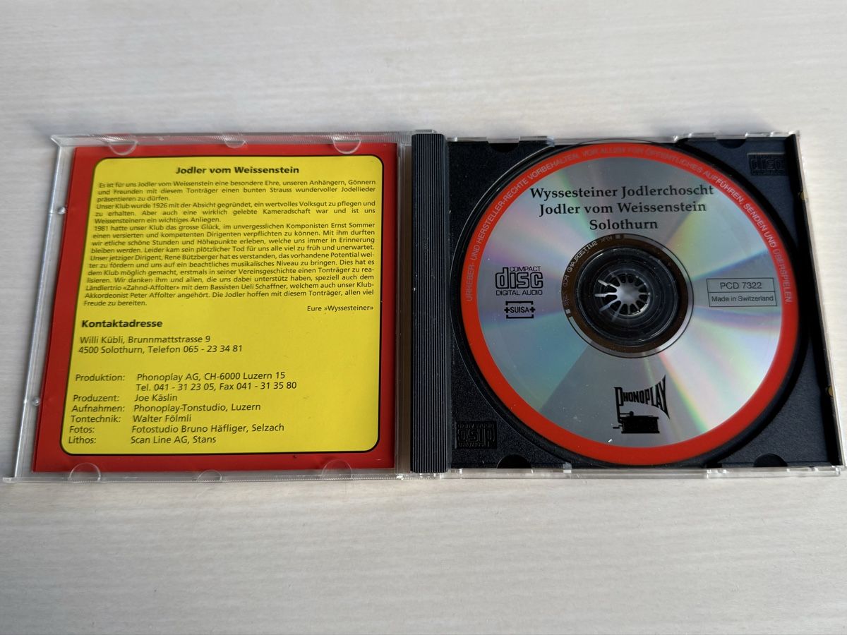 CD: Wyssesteiner Jodlerchörli Solothurn CD – Usato da Oberried Brienz venduto da Chyara 2