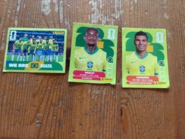 3 vignettes Panini Brésil - FIFA World Cup 2026