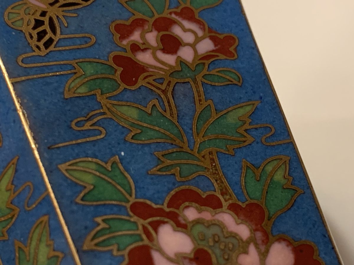 Dosen: Zauberhafte antike Cloisonné Dose 13cm – Gebraucht aus Nunningen von mochflo 4