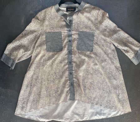 Bluse von MIWA (Topshop) grau