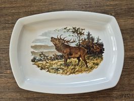 Servierplatte mit Hirsch, Langenthal Suisse