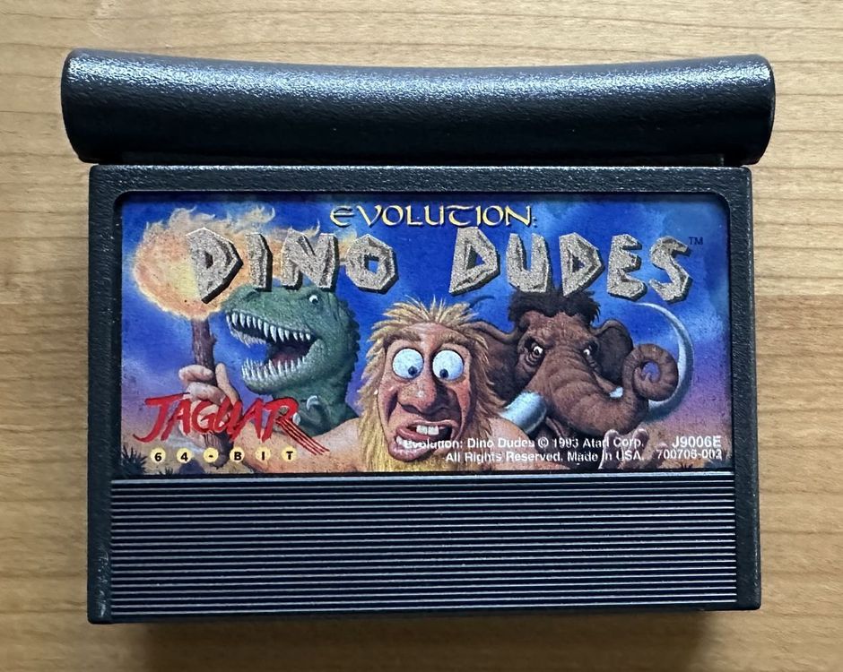 Dino Dudes Sur Atari Jaguar - Neuf Sous Blister + Boîte Cristal Protection