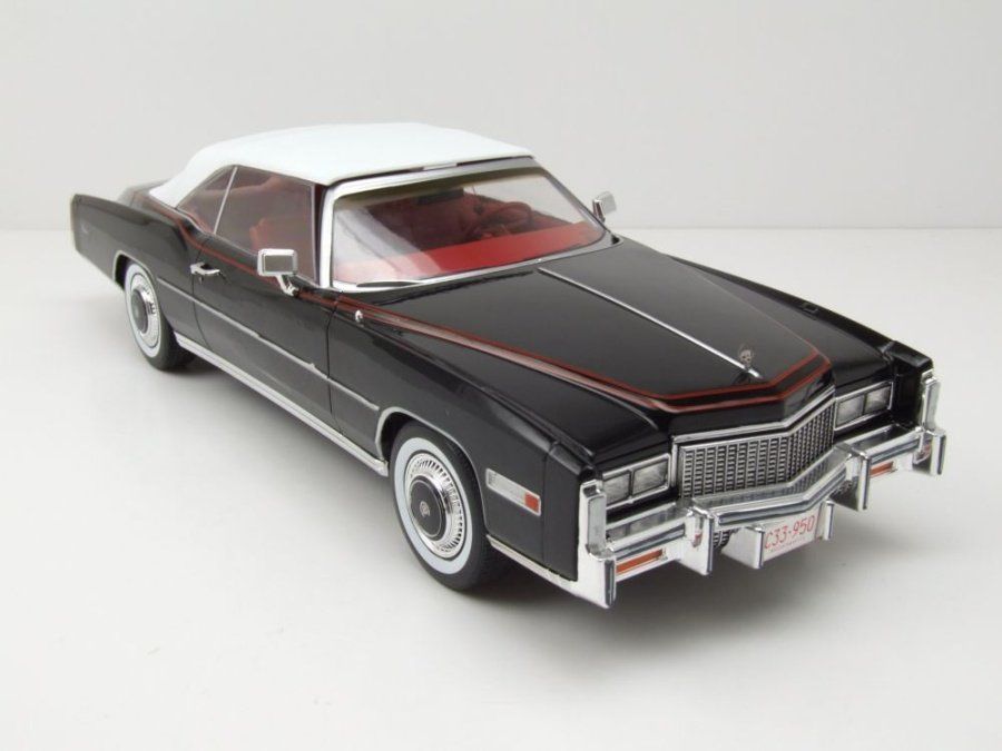 Cadillac Modellini d'auto: Cadillac Eldorado Covertible 1975-1978 schwarz / rot  / mit – Nuovo e nell'imballaggio originale da Gerlafingen venduto da espero88 5