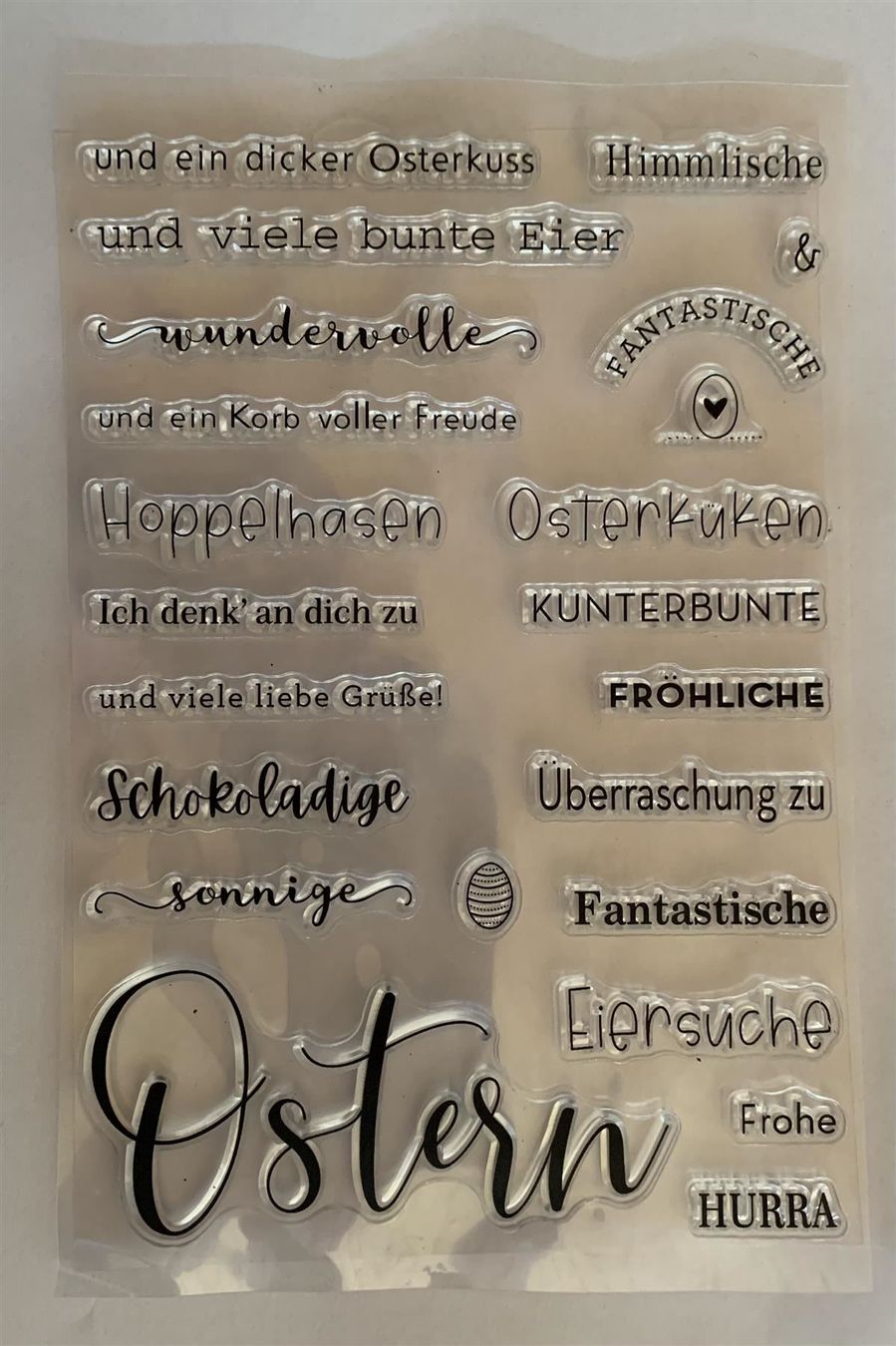 Stempel: Silikonstempel Ostern – Neu und originalverpackt aus Kaltbrunn von schere-stein-papier