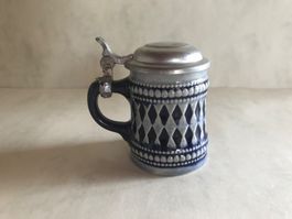 Bierkrug Miniatur Steingut Bierkrüglein 5cl 7cm Oktoberfest