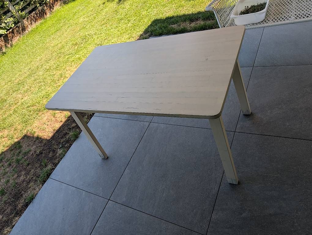 Tables: IKEA NORRAKER massiver Holztisch hell – D'occasion à Oberentfelden par ugiii76 3