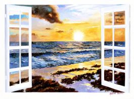 Modern Art - Sonnenuntergang auf Sylt